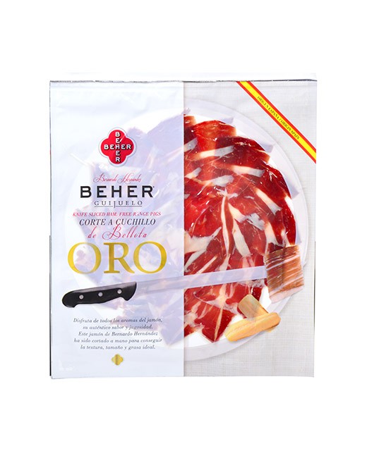 Bellota ham hand sliced Beher edelices.co.uk
