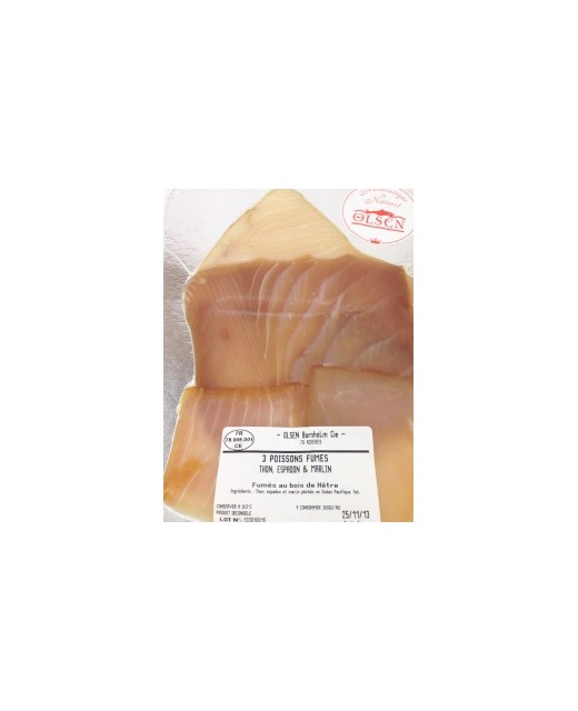 Plate of 3 Pacific smoked fish - Olsen