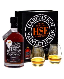 Rum HSE Special Reserve VSOP - 2 glasses set - Habitation Saint-Etienne