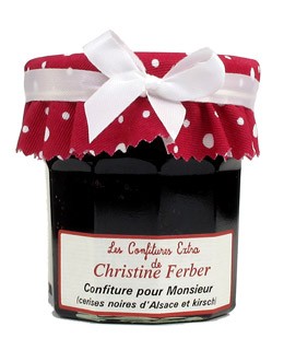 Jam for him - black cherries and kirsch - Christine Ferber