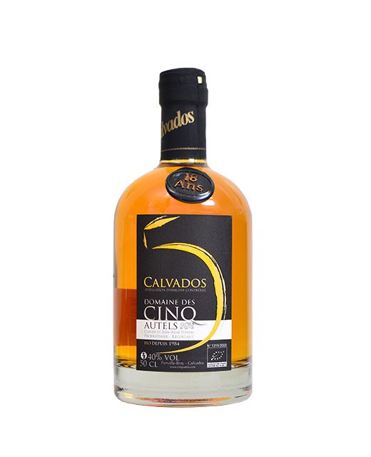 Organic 18-year-old Calvados - Domaine des Cinq Autels