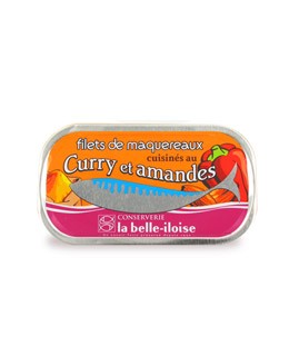 Mackerel filets cooked with curry and almonds - La Belle-Iloise