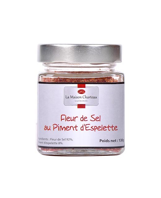 French sea salt "Fleur de Sel" with Espelette chili pepper - Maison Charteau