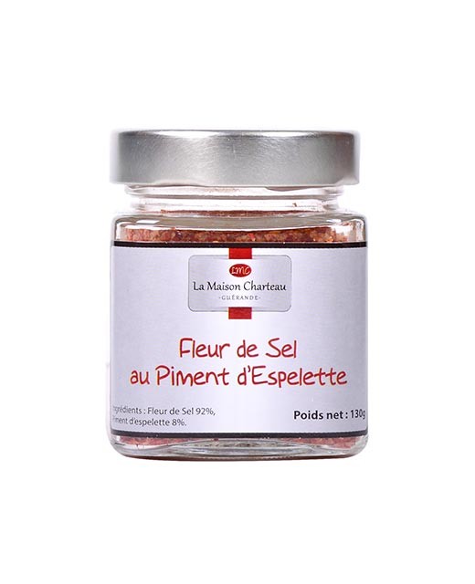 French sea salt "Fleur de Sel" with Espelette chili pepper - Maison Charteau