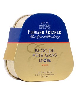 Block of goose foie gras 75g - Edouard Artzner