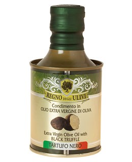 Olive Oil flavored with Black Truffles - Regno degli Ulivi