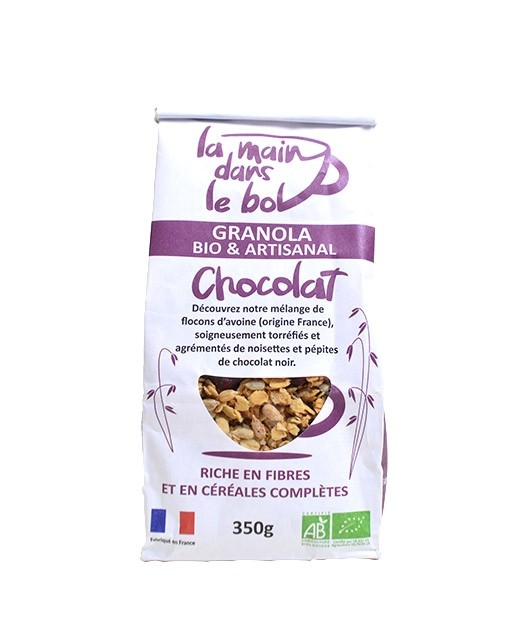 Organic granola - Chocolate - La Main dans le Bol