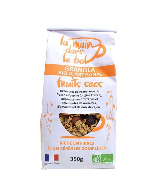 Organic granola - Dried fruits - La Main dans le Bol