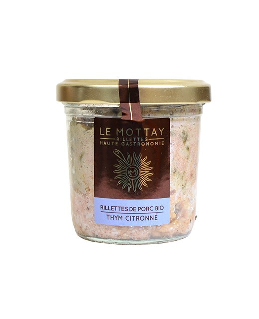 Organic pork rillettes with lemony thyme - Le Mottay Gourmand