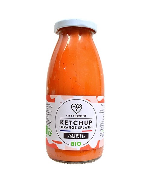 Carrot ketchup with ginger - Orange Splash - Les 3 Chouettes