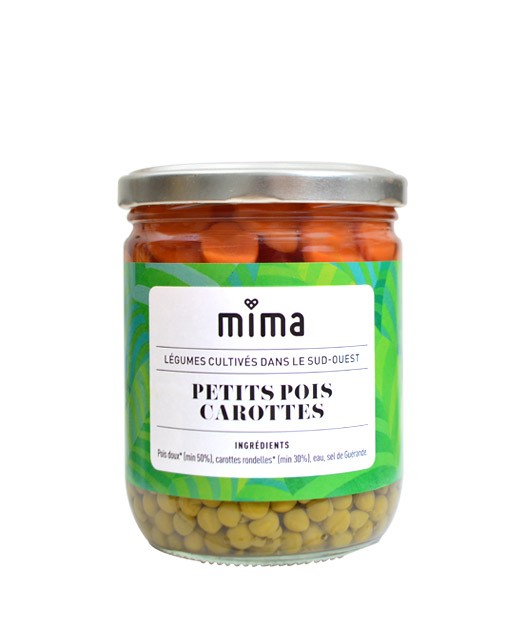 Organic peas and carrots - Mima Bio