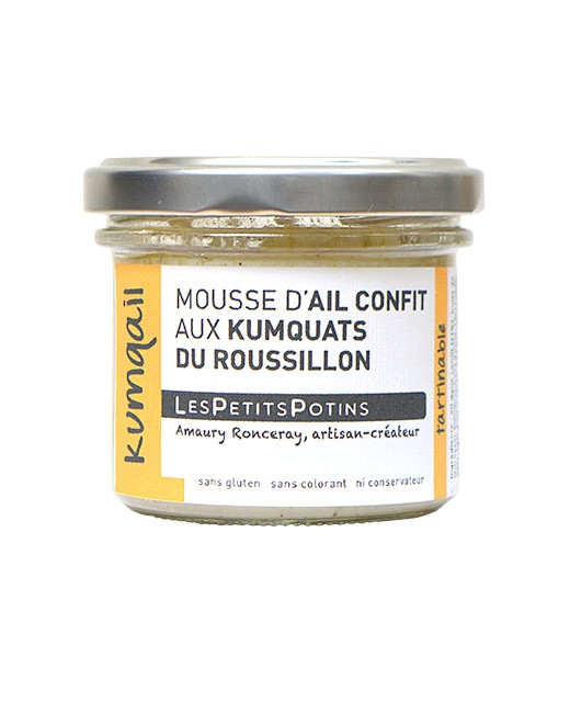 Candied garlic mousse with Roussillon kumquats - Kumqail - Les Petits Potins