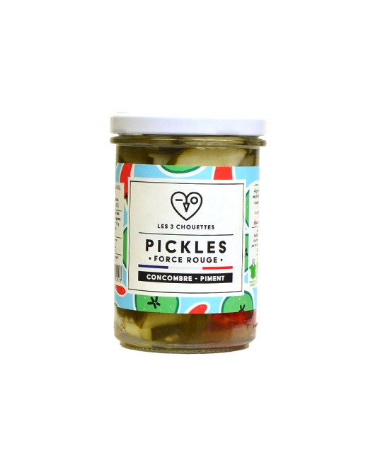 Cucumber pickles with chilli - Force Rouge - Les 3 Chouettes