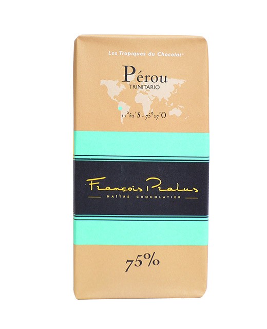 Dark chocolate bar Peru bio - Pralus