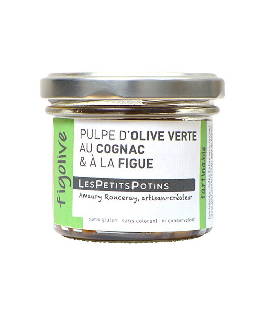 Green olive pulp with cognac and fig - Les Petits Potins