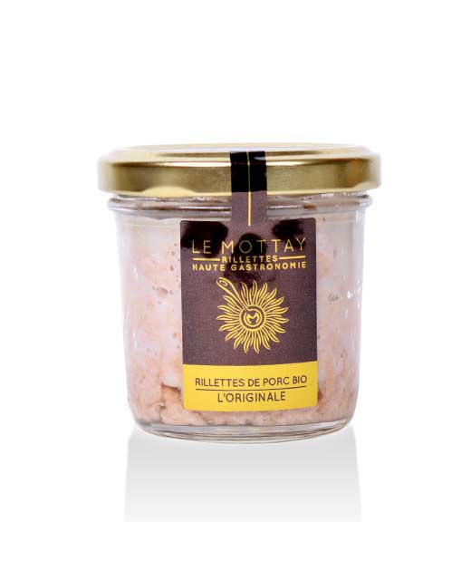 Pork rillettes original - organic - Le Mottay Gourmand