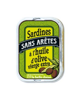 Sardines without fishbone in extra virgin olive oil - La Belle-Iloise