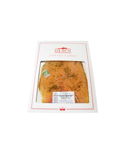 Marinated salmon with dill - organic - Olsen
