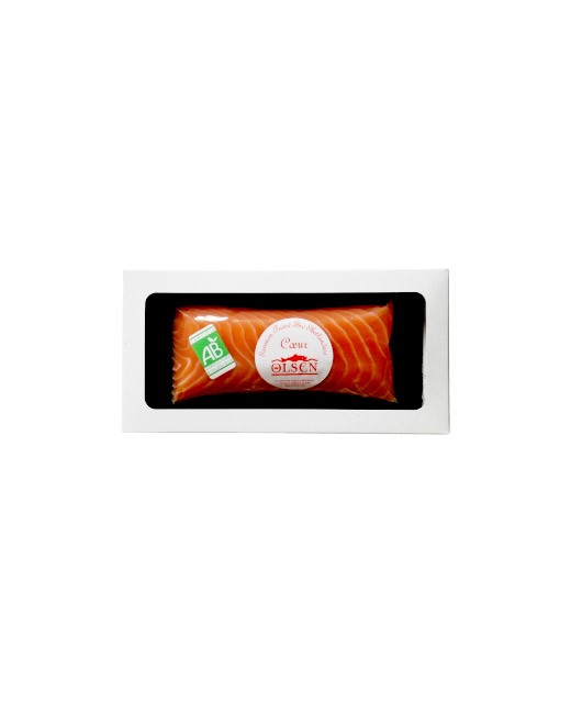 Smoked Shetland organic salmon - fillet heart - Olsen