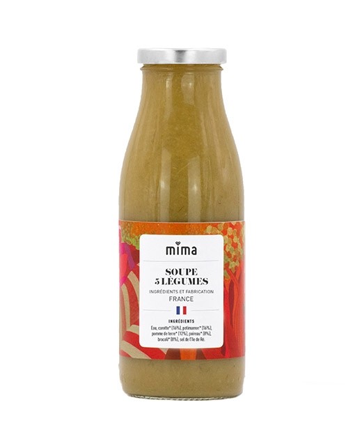 Organic soup of 5 vegetables - Mima Bio