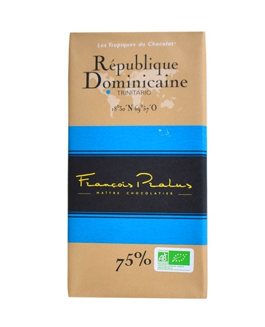 Dark Chocolate bar - Dominican Republic - organic - Pralus