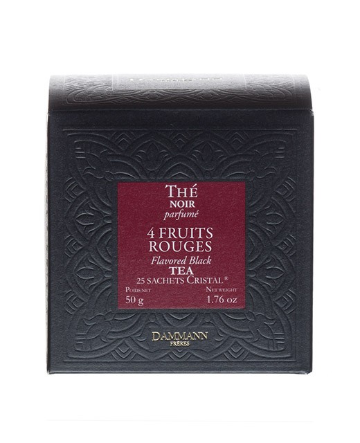 4 red fruits Tea - cristal sachets - Dammann Frères