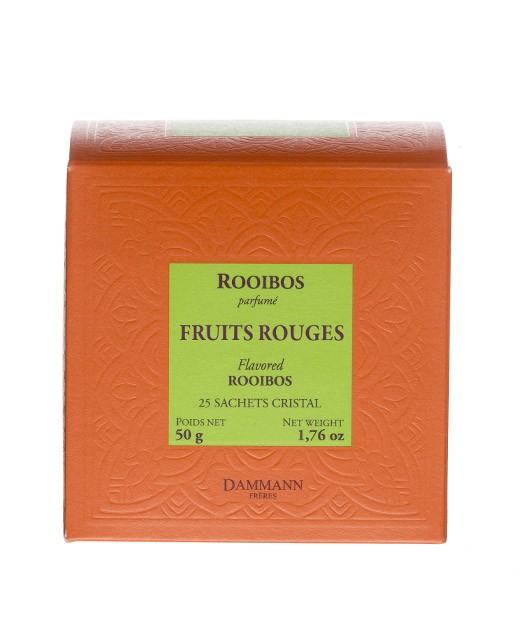 Rooibos Fruits Rouges Tea - cristal sachets - Dammann Frères