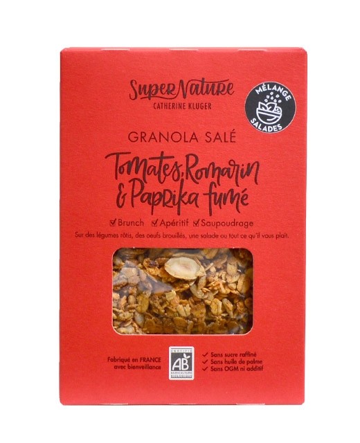 Salted granola with tomatoes, rosemary and smoked paprika - Organic - Catherine Kluger