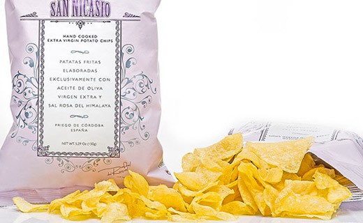 Crisps with extra virgin oil - pink salt - San Nicasio