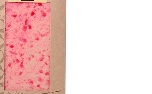 White chocolate bar - raspberries - Bovetti