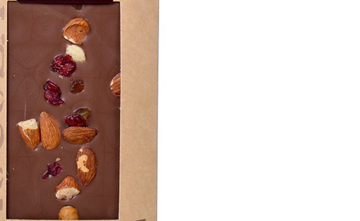 Milk chocolate bar - dried fruits - organic - Bovetti