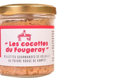 Gourmet poultry rillettes with Kampot red pepper - Comptoir Fougeray