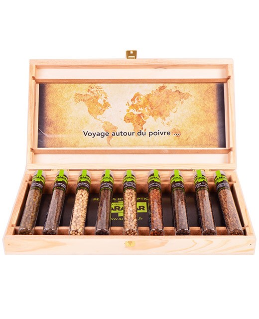 Wood Box - Great World Peppers - Sarabar