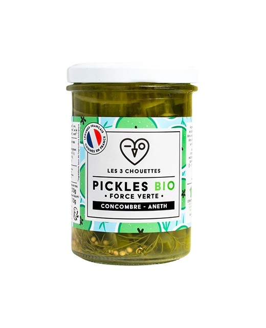 Cucumber pickles with dill - Force Verte - Les 3 Chouettes