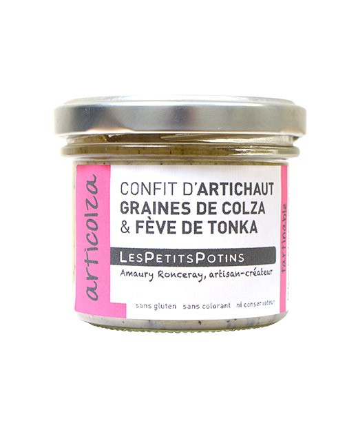 Artichoke confit with colza seeds and tonka beans  - Articolza - Les Petits Potins