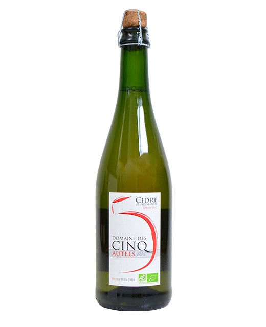 Organic semi-dry cider of Normandy 