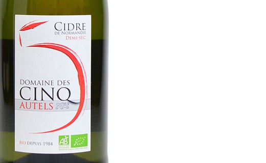 Organic semi-dry cider of Normandy  - Domaine des Cinq Autels