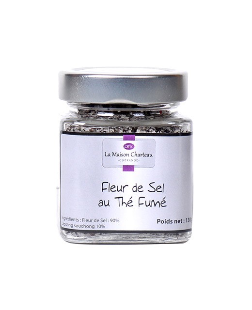 Fleur de sel from France with smoked tea