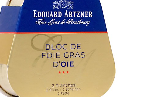 Block of goose foie gras 75g - Edouard Artzner