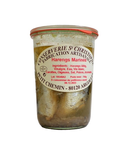 Ready-made meal: marinated herrings - Conserverie Saint-Christophe