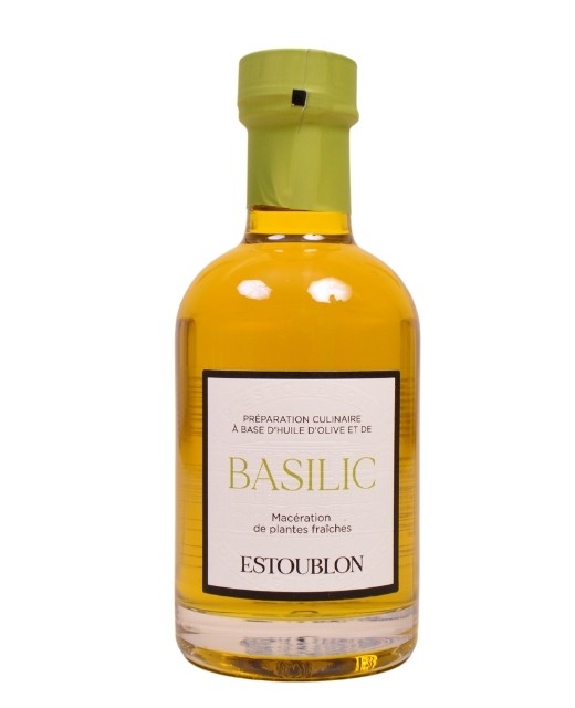 Basil flavoured olive oil