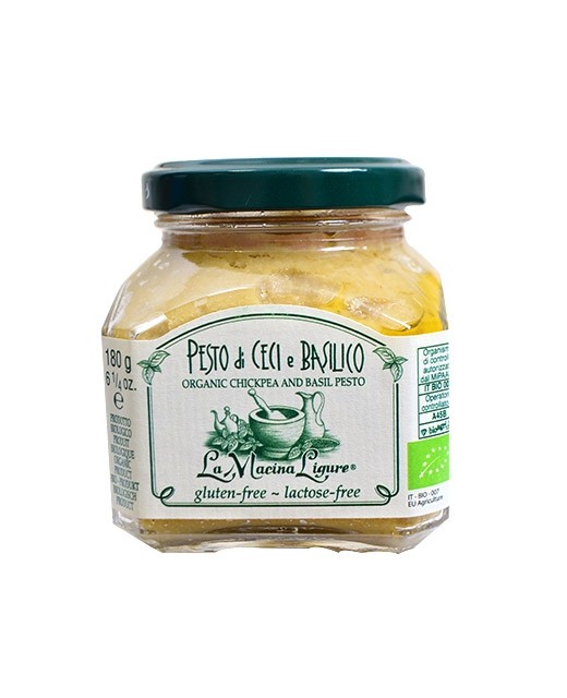 Pesto with chickpeas and basil - La Macina Ligure