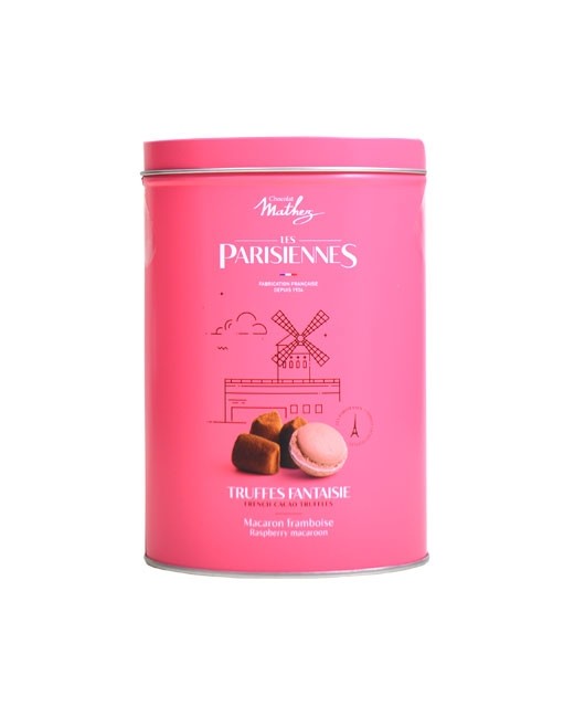 Chocolate truffles - Raspberry Macaroon - Collection Les Parisiennes - Mathez