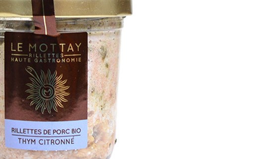 Organic pork rillettes with lemony thyme - Le Mottay Gourmand