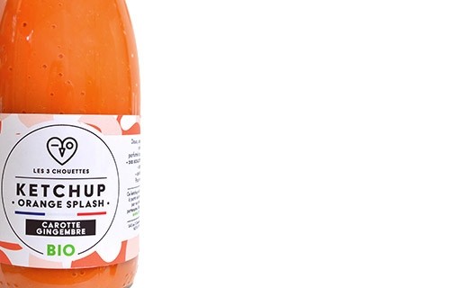 Carrot ketchup with ginger - Orange Splash - Les 3 Chouettes