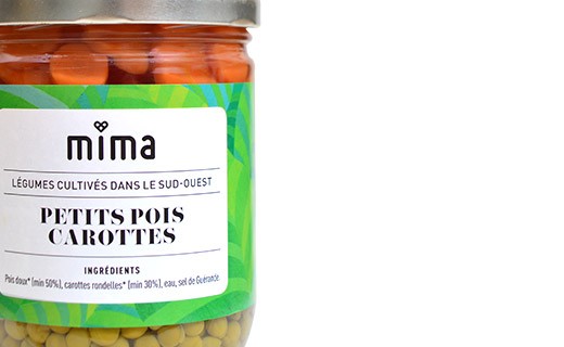 Organic peas and carrots - Mima Bio