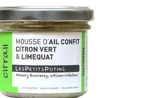 Garlic confit with lime and green pepper spread - Les Petits Potins