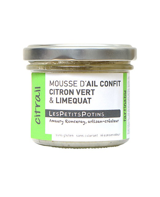 Garlic confit with lime and green pepper spread - Les Petits Potins