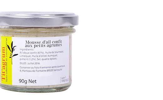 Garlic confit with small citrus - Les Petits Potins