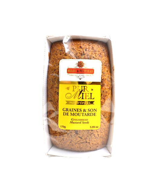 Pure honey gingerbread - Mustard seed and bran - Mulot Petitjean